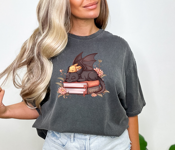 ‘Snoozing Dragons’ Adult Short Sleeve T-Shirt