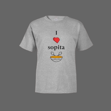 ‘I Love Sopita’ Toddler Shirt - Grey
