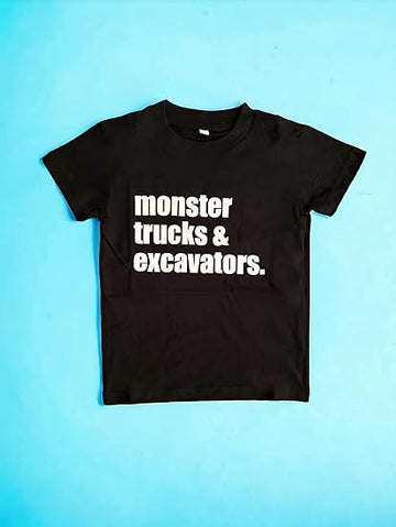 ‘Monster Trucks & Excavators’ Toddler Shirt